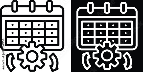 habit Two-tone version in black and white background