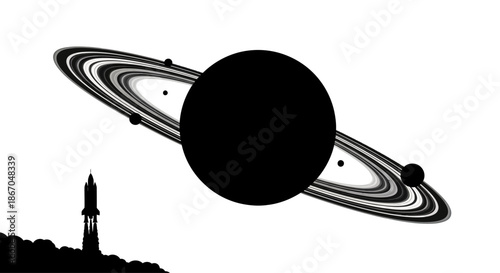 Saturn Planet Rings Celestial Body Space.