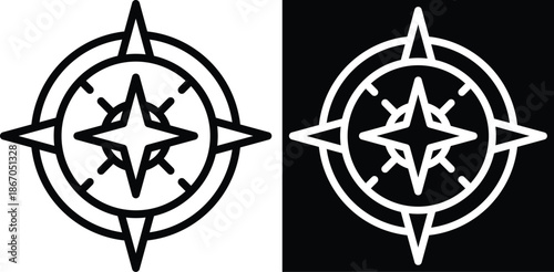 purpose Two-tone version in black and white background