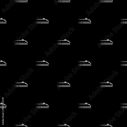 Fast train seamless pattern isolated on white background