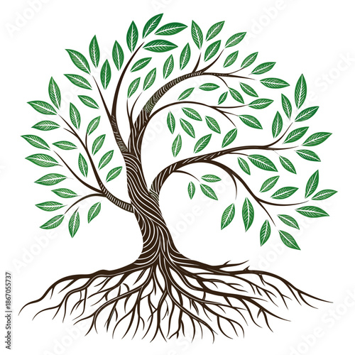 Intricate tree illustration
