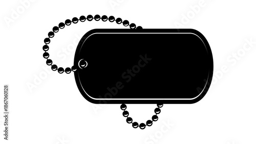 Badge military  symbol, black isolated silhouette