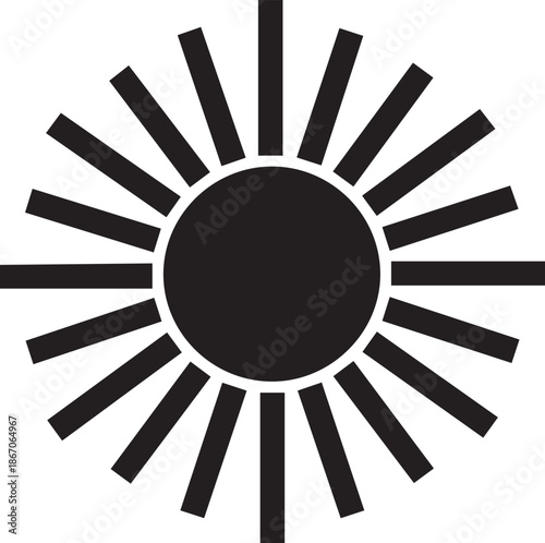 Symbolic sun illustration