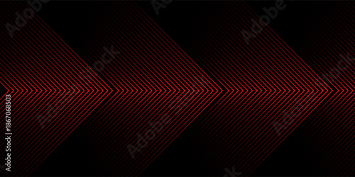 3D black red techno abstract background overlap layer on dark space with glowing lines decoration. Modern graphic design element.