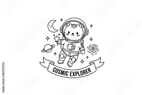 adventurous line illustration vector