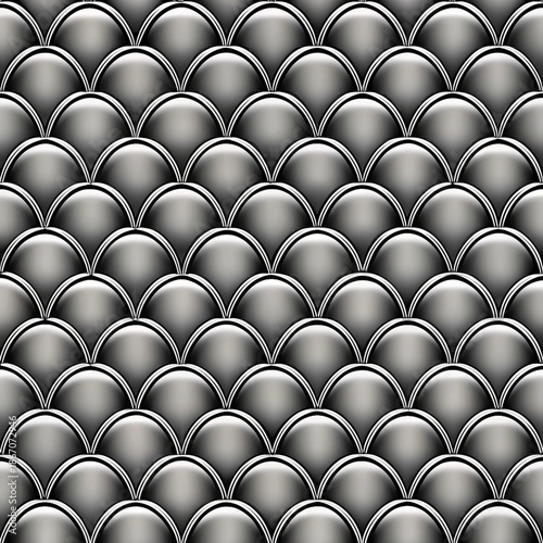 Geometric fish scale pattern