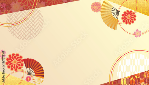 正月和風背景