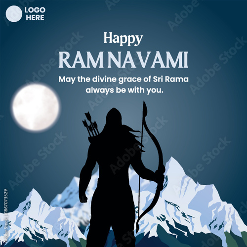 happy rama navami fastival post design