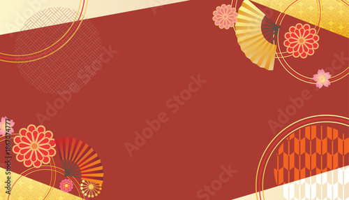 正月和風背景
