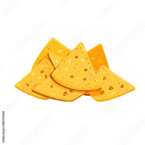 modern element in vector and EPS format, clean vector isolated on a white background, An Icon clipart set, An Imaginary 2D flat icon tortilla chips set