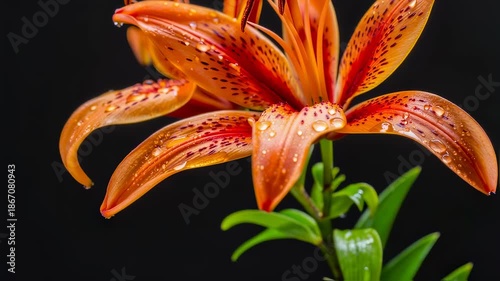 Macro Tiger Lily Nectar Throat Closeup
