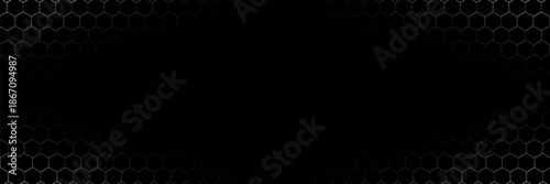 Gray background. Dark hexagon carbon fiber texture. Metal texture steel background. Design template vector eps 10