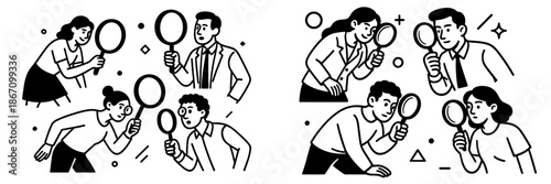 Exploring the mysteries of life with magnifying glasses