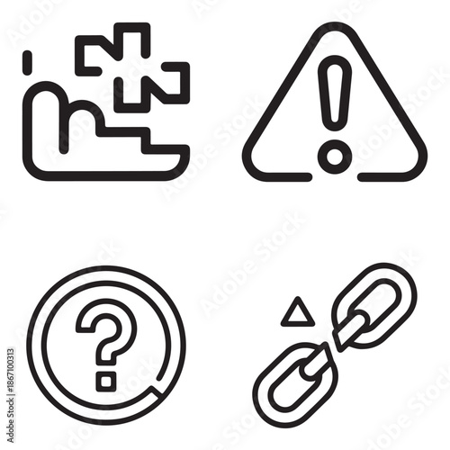 Exception & Edge Case Icons Set 