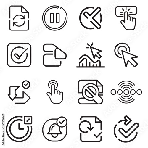 System Feedback Micro Interaction Icons