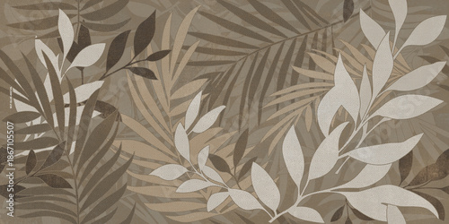 seamless background with leaves