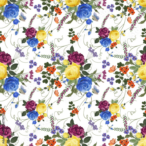 Floral Seamless Pattern for Print