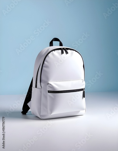 isolated mockup of backpack centered composition, floating object