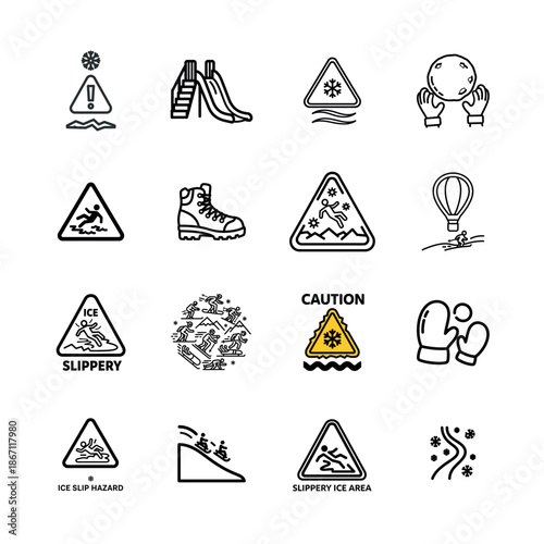 Fitness and Sports Activity Vector Icons for Gym Equipment Healthy Lifestyle Athletic Training and Exercise Routine Visualization