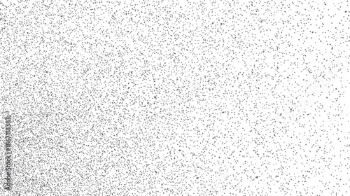 Dense scattering of tiny grey dots on a white background creates a subtle speckled texture, abstract backgrounds, noise effects, or minimalist