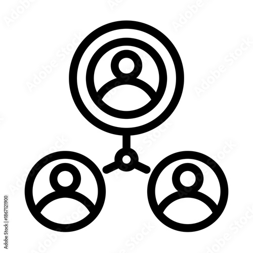 affiliate marketing line icon