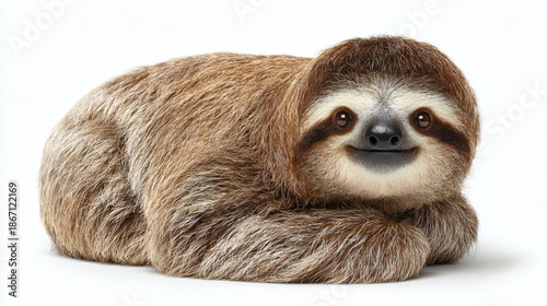 Sloth White Background Cute Portrait