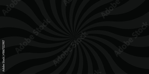 Sunburst beam light vintage shine and graphic summer explosion pattern. black and gray bright sunrise isolated glow striped texture background.