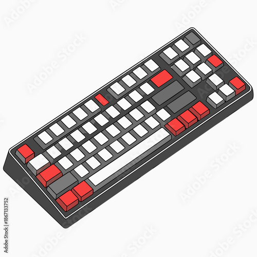 Sleek Wireless Keyboard for Productivity on White Background