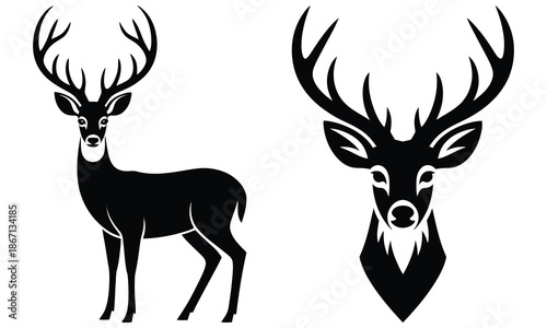 deer silhouette vector