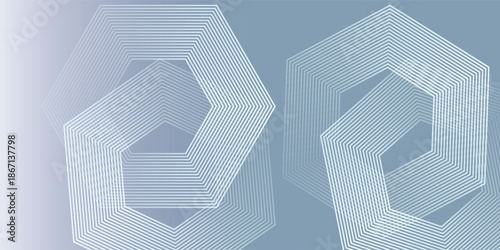 Abstract glowing geometric lines on dark background. Elegant shiny blue rounded lines pattern. Modern futuristic graphic. Suit for poster, banner, brochure, eps10