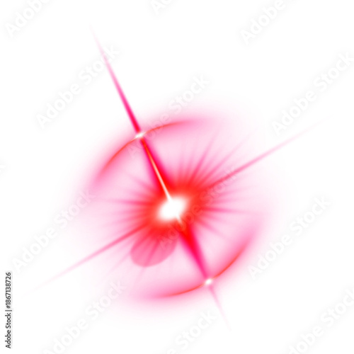 Red light sparkle transparent png 