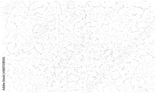 Abstract gray scatter vector texture with chaotic small dots. Random noise grain pattern isolated on white. Microscopic particles dust or nanotechnology concept for science design overlay.
