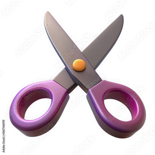 A pair of scissors icon, isolated on transparent background