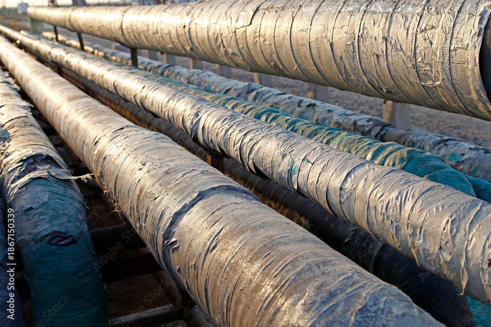 Fototapeta premium Pipeline of oil fields