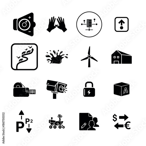 Real Estate and Construction Industry Icons for Property Development Building and Architecture