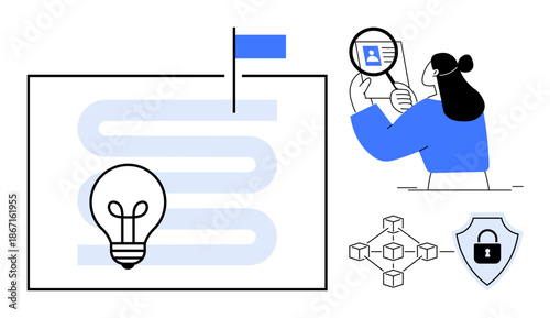 Blockchain technology. Blockchain securing digital systems using data verification and network structures. Blockchain ensuring trust, privacy, and transparency. For fintech, cybersecurity, data