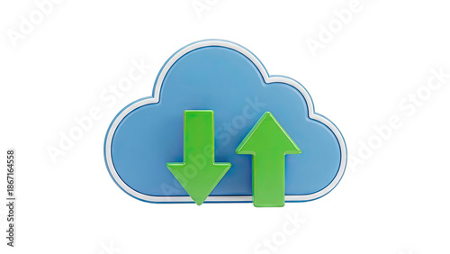 Cloud Upload Download Arrows Icon