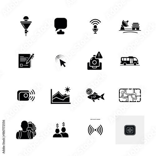 Nature and environmental conservation icons with eco friendly energy green plants and sustainability symbols