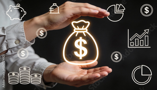 Financial strategies for success business insights graphic design money management professional environment analytical viewpoint