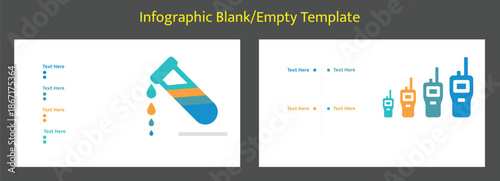 Blank empty infographic template layout