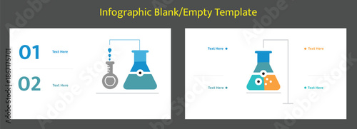 Blank empty infographic template layout