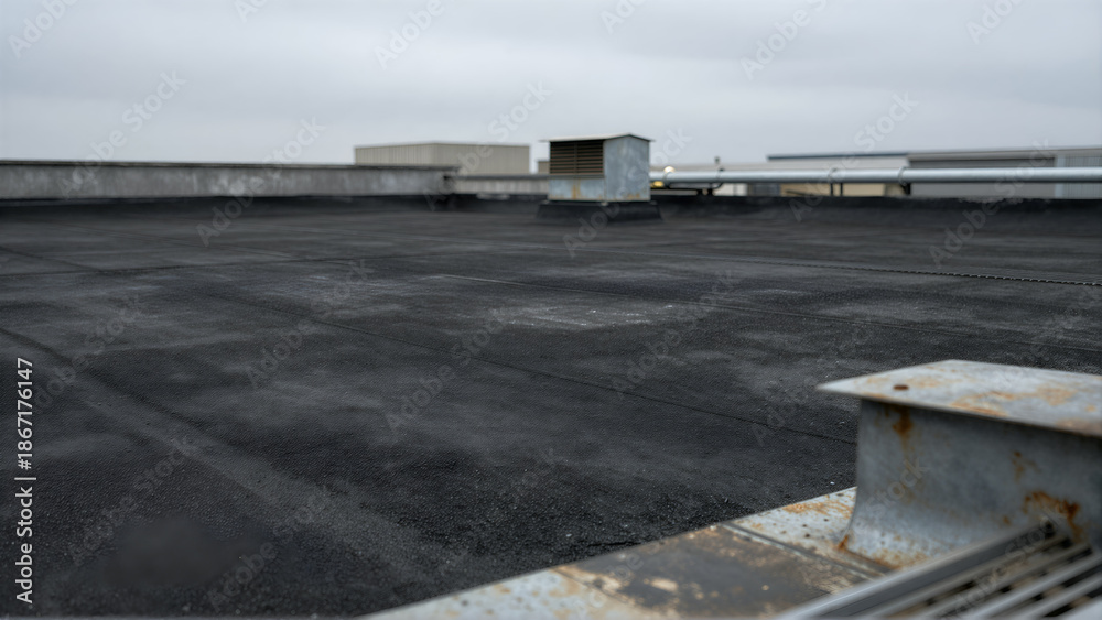 Obraz premium Industrial Rooftop Landscape