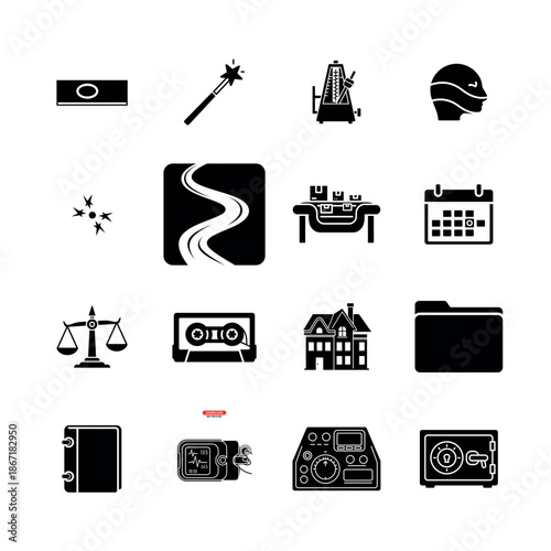 Creative Graphic Design and Art Studio Icon Set for Designers Artists and Multimedia Content Creators