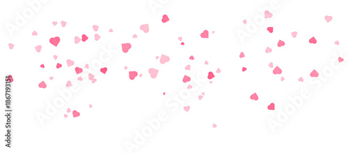PNG red heart shaped confetti  PNG Love Hearts isolated. Flying Hearts PNG