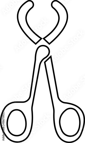 medical instrument silhouettes including syringe scissors and forceps vector, Dental Surgery: Forceps, Tooth Key, Drill, Syringe, Bandage, Needle, Healthcare tools and equipment Hook elements,