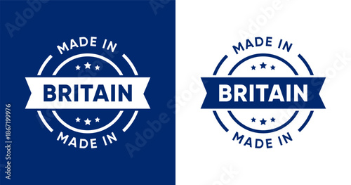 Made in Britain Quality Product Badge Logo Set