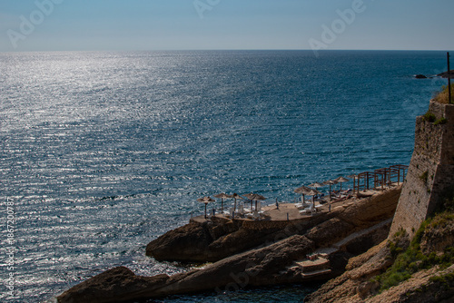 Evening mood on the coast of Montenegro