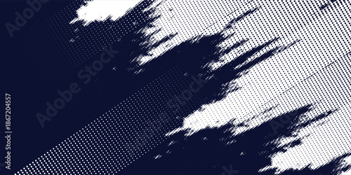 Abstract Halftone Blue Texture With Dynamic Diagonal Lines For Modern Design
