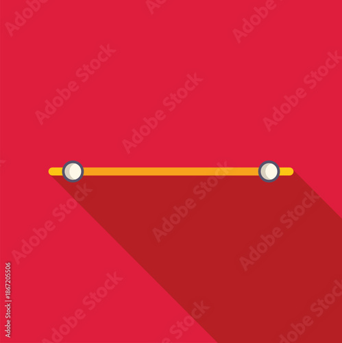 Interface slider icon showing a range control adjustment on red background