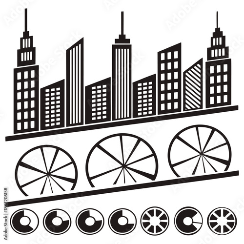 a striking black and white optical illusion artwork created with vector graphics in adobe illustrator showcasing geometric patterns and visual deception skillfully designed high quality